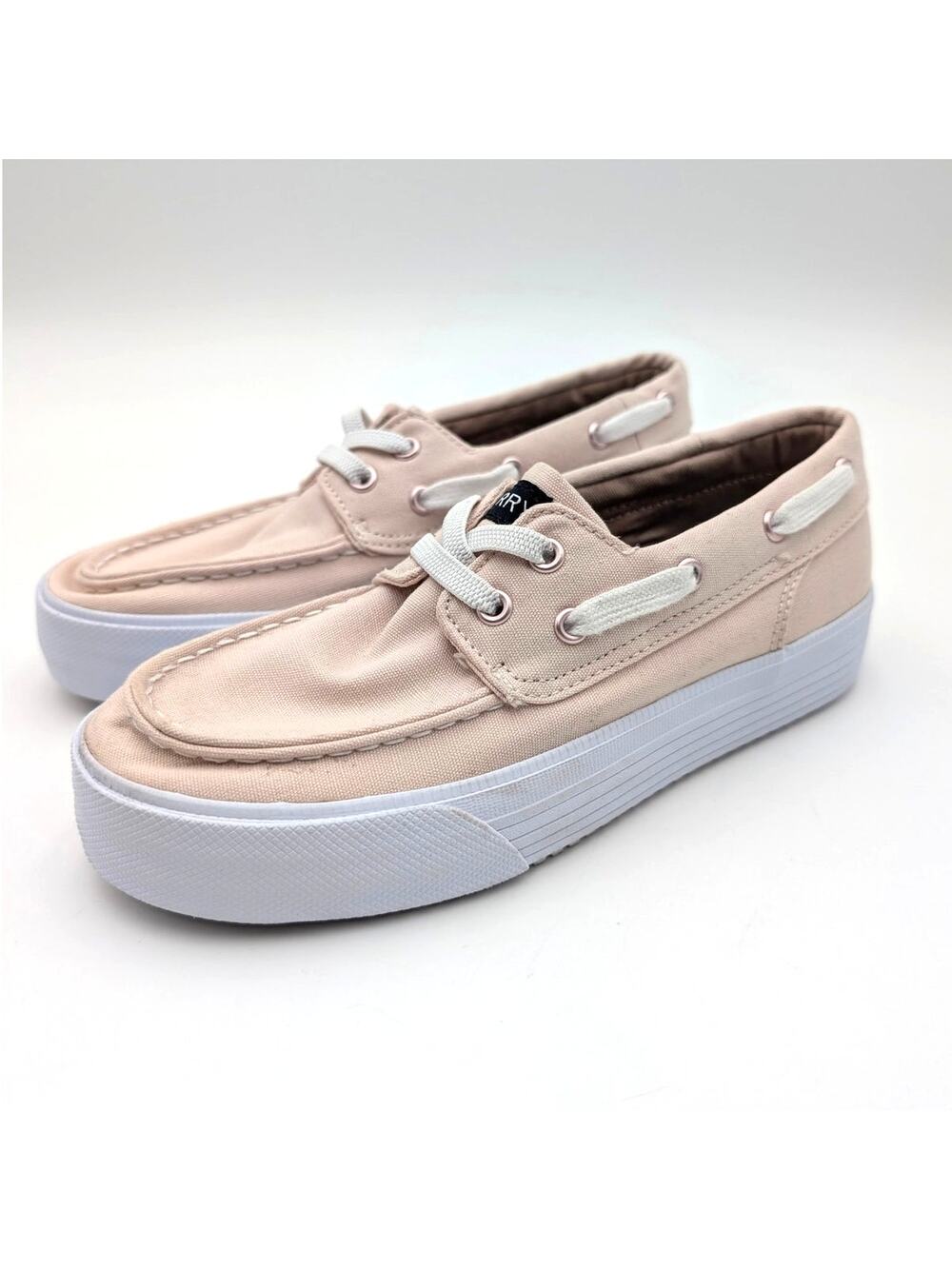 Sperry Bahama Platform Sneaker Shoes Round Toe Girls Blush Size US3M EU35